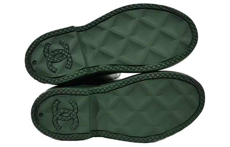 CHANEL Mid Calf Boots Women's Dark Green купить в интернет-магазине Yoocart с быстрой доставкой по России.