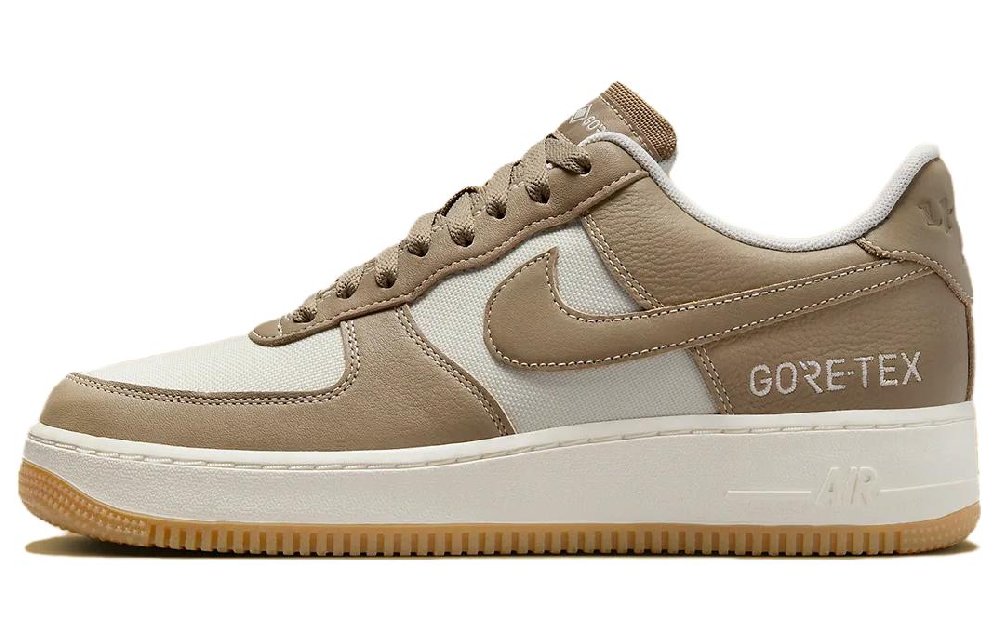 Nike Air FORCE 1 Кроссовки для скейтбординга Низкие Бежево-коричневые Унисекс