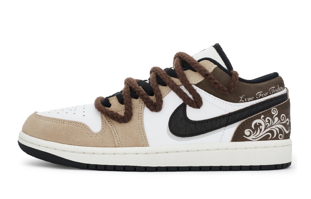 JORDAN Air JORDAN 1 Vintage Basketball Shoes Women's Low Top White