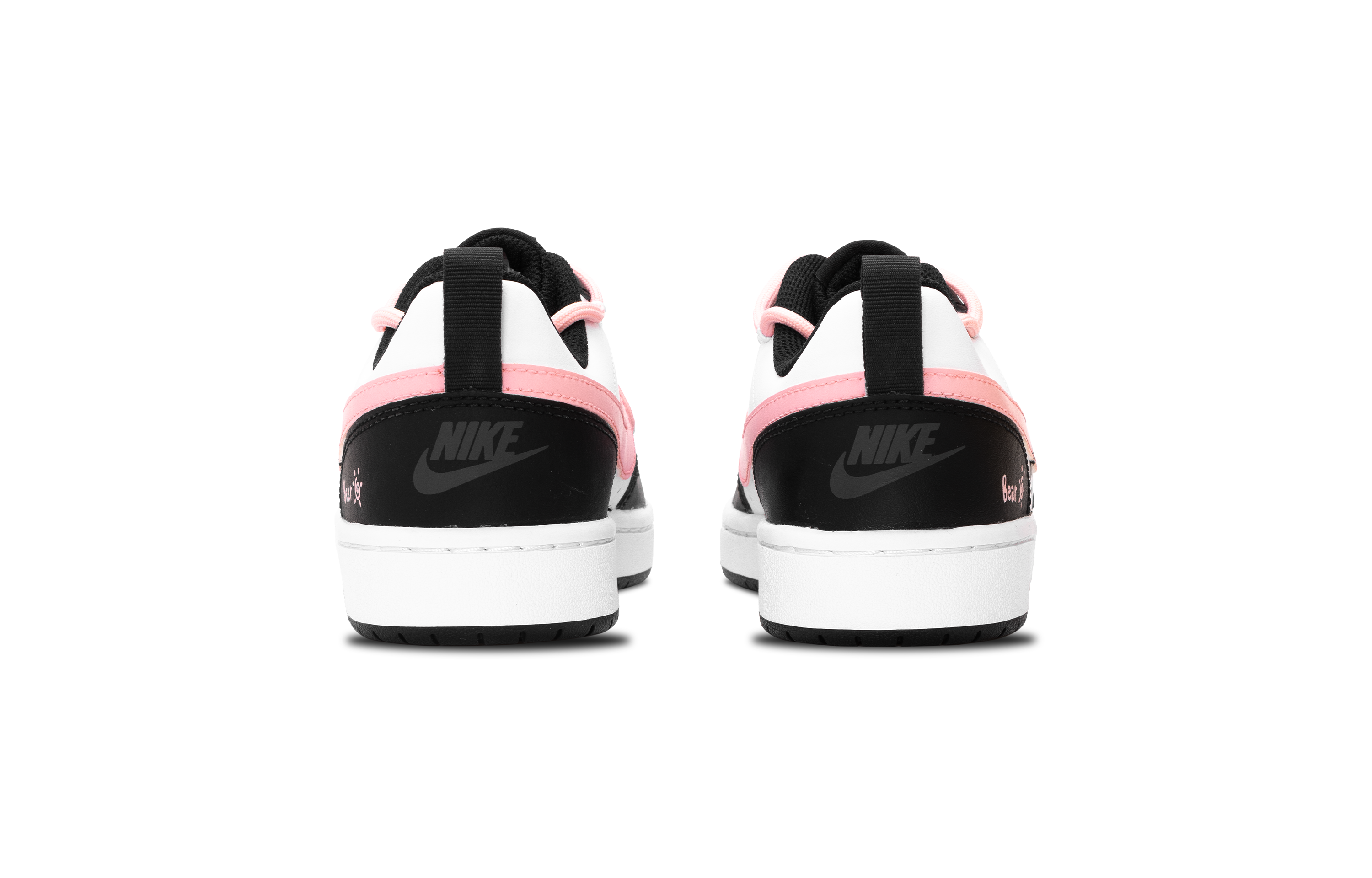 Nike Court Borough 2 Anti Slip Wear Resistant Low Top Skateboard Shoes Women's Black Pink купить в интернет-магазине Yoocart с быстрой доставкой по России.