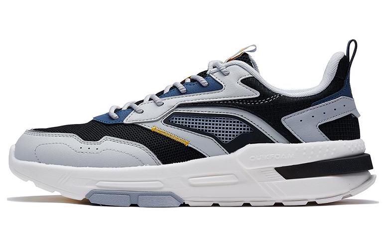 361° Anti Slip Wear Resistant Low Top Sports Casual Shoes Men's Gray Black