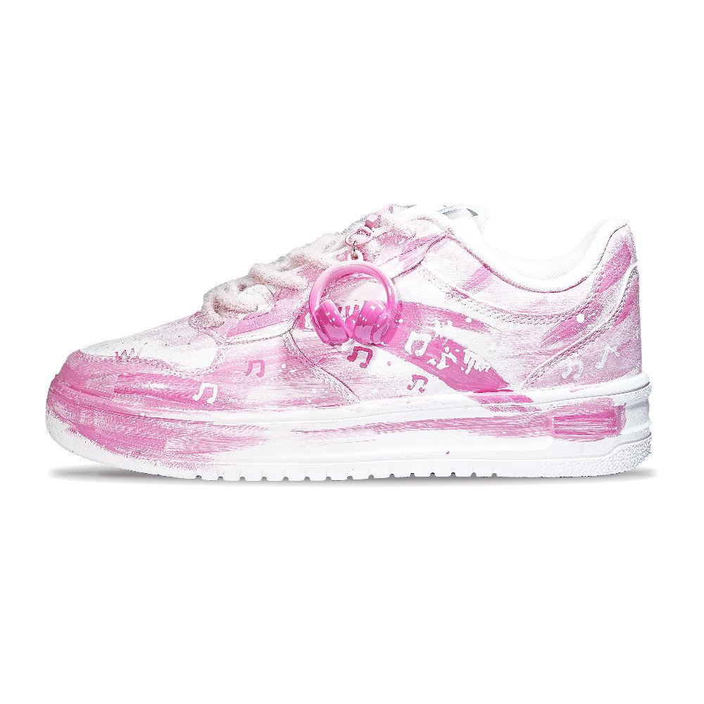 ANTA Relaxed Skateboard Shoes Unisex Low top Pink