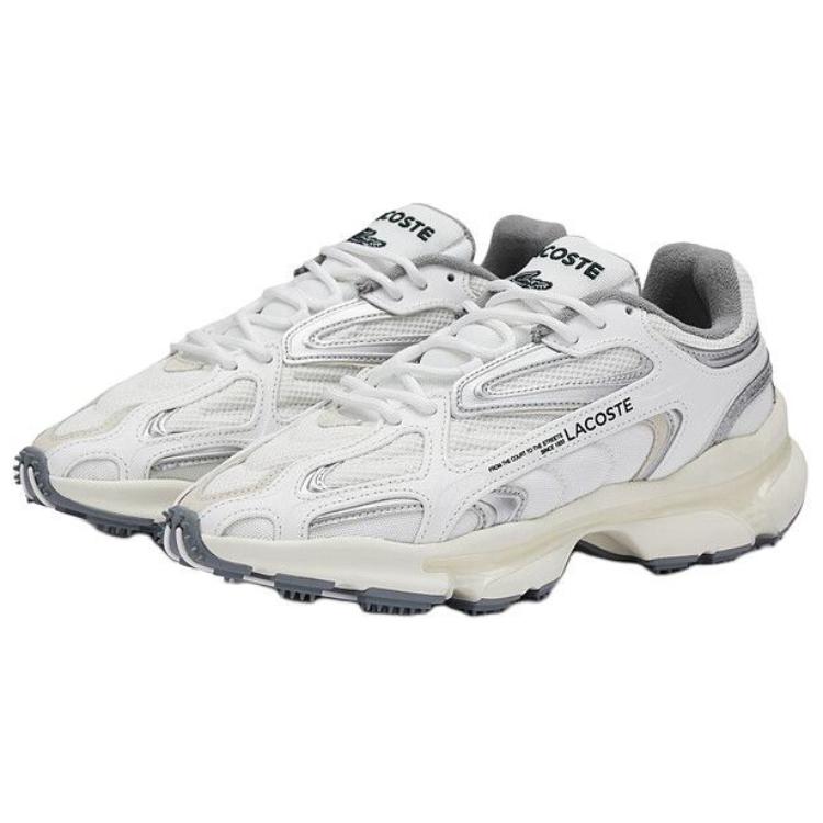 LACOSTE Slip-Resistant Low-Top Casual Shoes Men's White