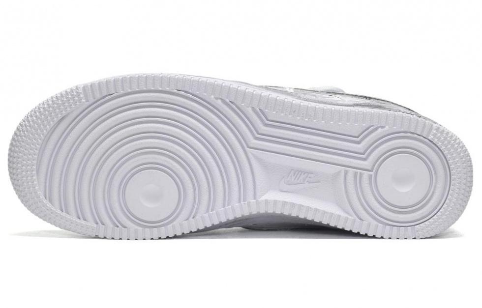 Nike Air Force 1 CUS ID Back To School Style Spring Travel Low-Top Skateboard Shoes Men's White Gray купить в интернет-магазине Yoocart с быстрой доставкой по России.