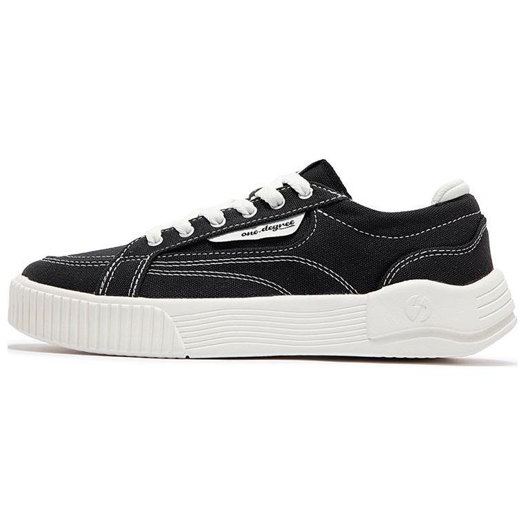 361° Anti-Slip Wear-Resistant Low-Top Skateboard Shoes Women's Black White