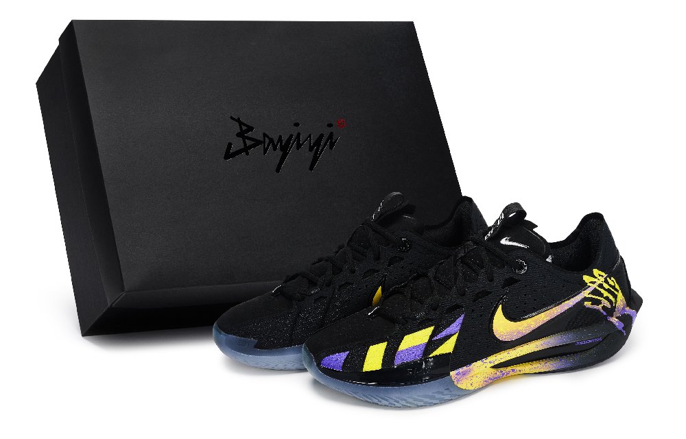 Nike Air Zoom G.T. Cut 3 Basketball Shoes Unisex Low top Black/Purple/Green