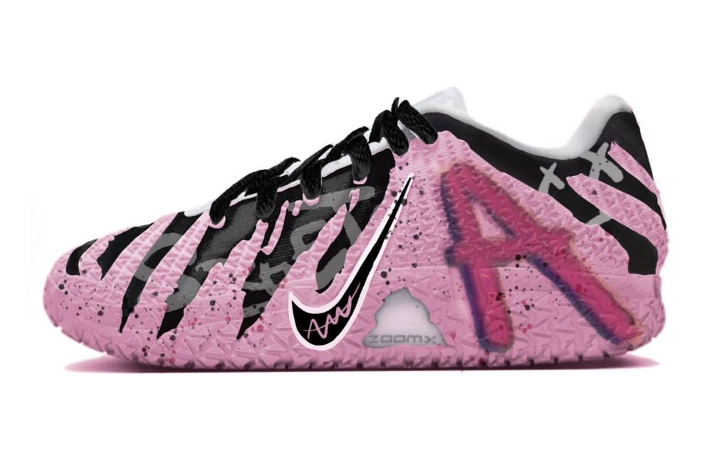 Nike Ja Morant 3 Pink A Fantasy Cushioning, Wear Resistant Low top Basketball Shoes Men's Pink Black