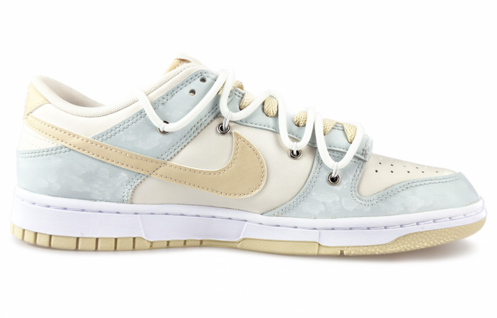 Nike Dunk Low Top Skateboard Shoes Men's Beige Blue купить в интернет-магазине Yoocart с быстрой доставкой по России.