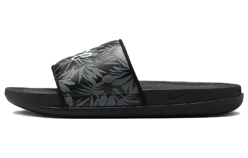Nike Offcourt Tropical Leaf Print Black Slide
