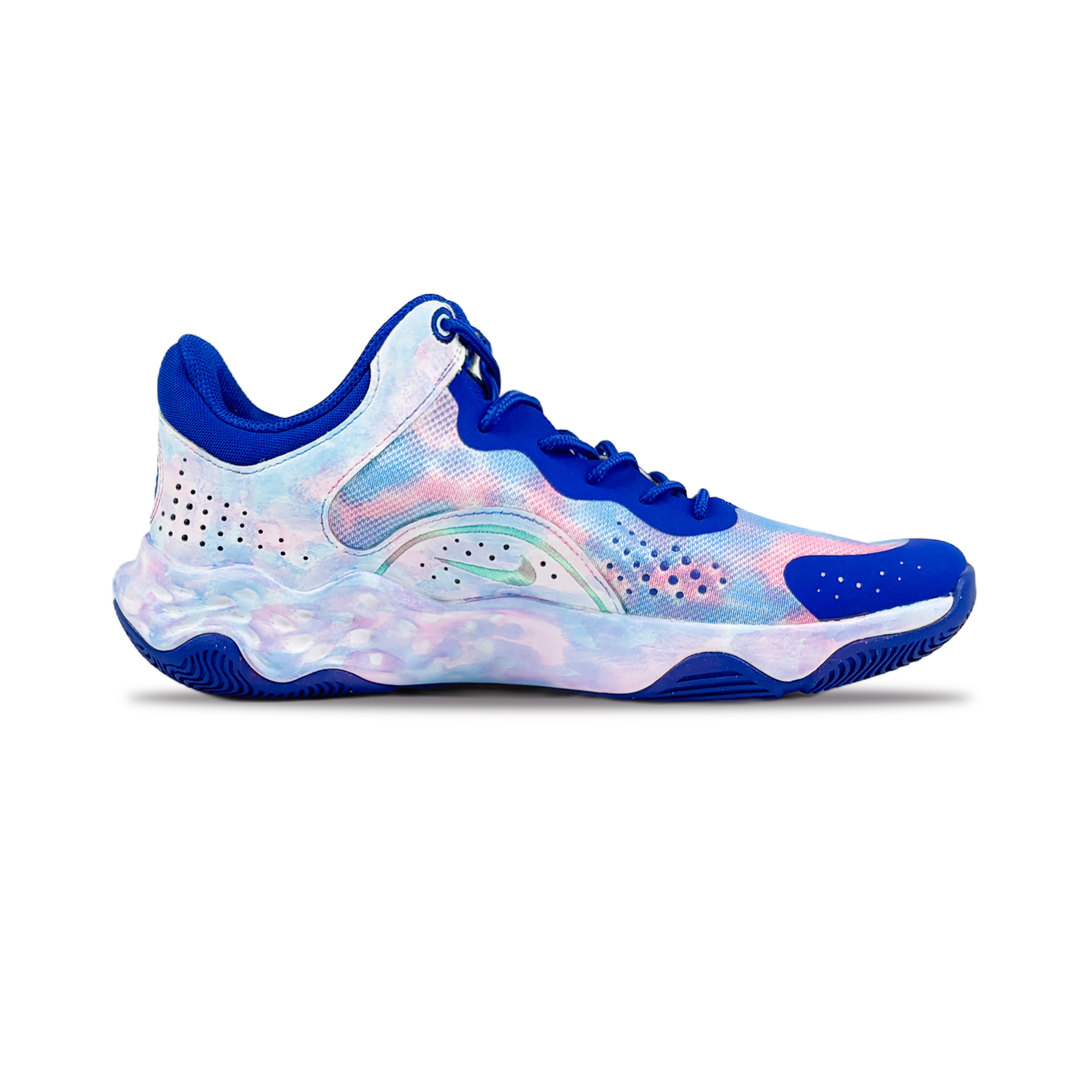 Nike Fly By Mid 3 Basketball Shoes Men Mid Top Blue/Pink купить в интернет-магазине Yoocart с быстрой доставкой по России.