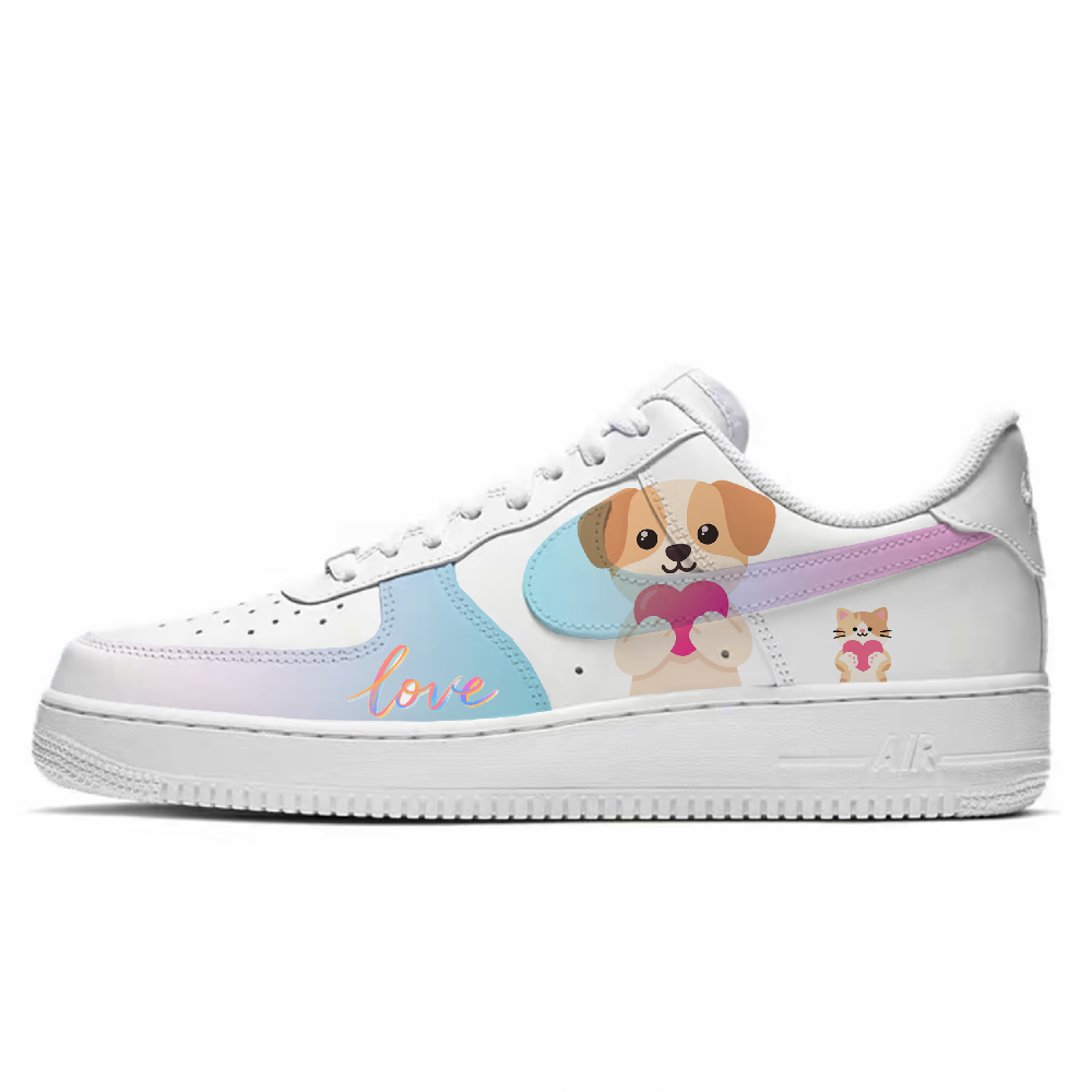 Nike Air Force 1 Anti Slip Wear Resistant Low Top Skateboard Shoes Men's White