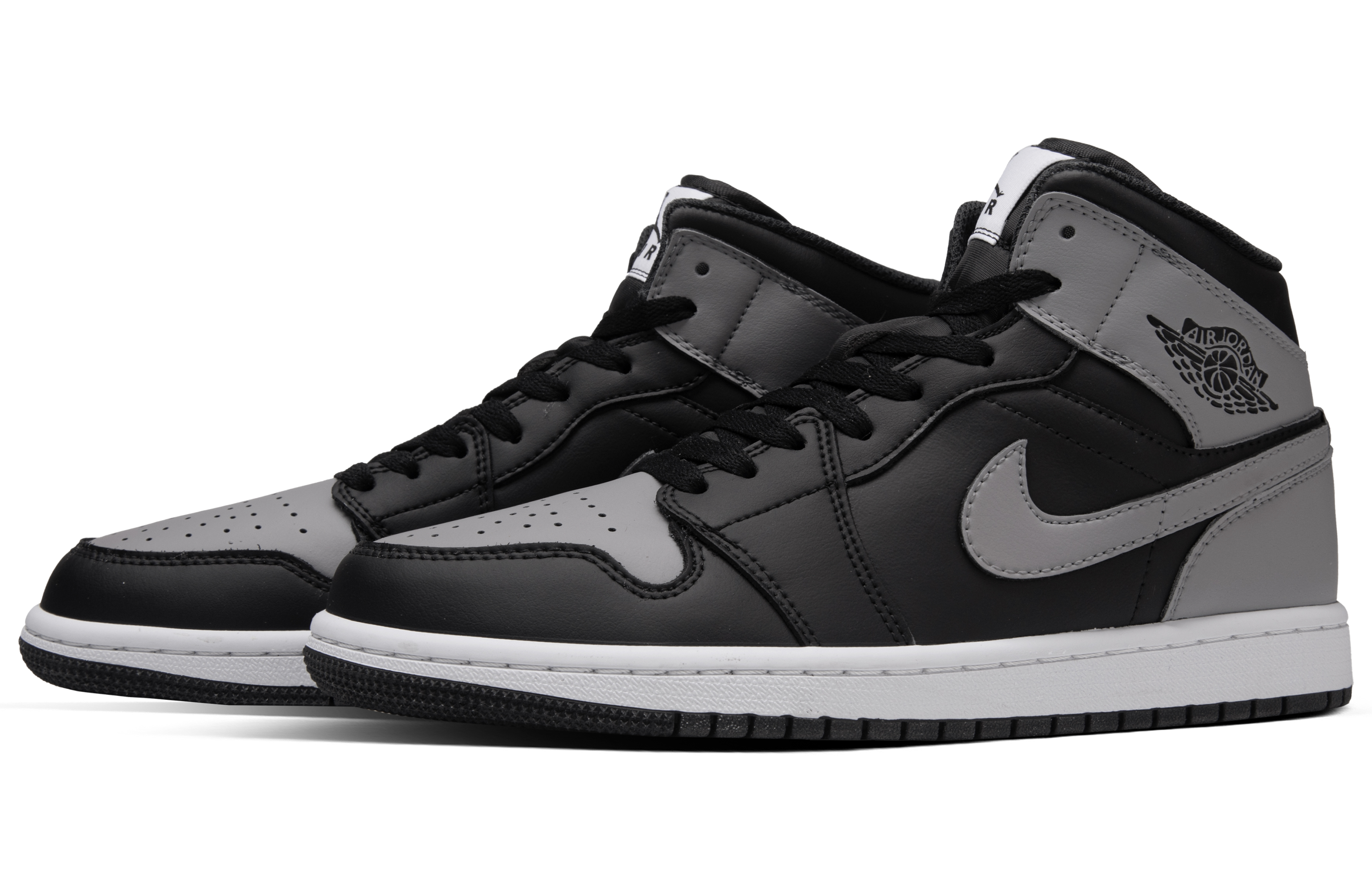 Jordan Air Jordan 1 Solitude Gray Abrasion Resistant Mid top Vintage Basketball Shoes Unisex Black Gray купить в интернет-магазине Yoocart с быстрой доставкой по России.