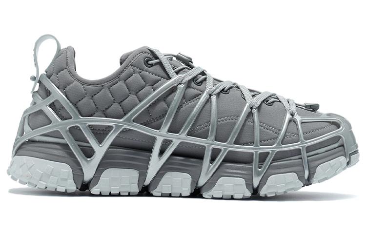 LiNing Cushioning Anti-Slip Wear-Resistant Coverage Support Lightweight Low-Top Running Shoes Men's Shark Gray купить в интернет-магазине Yoocart с быстрой доставкой по России.