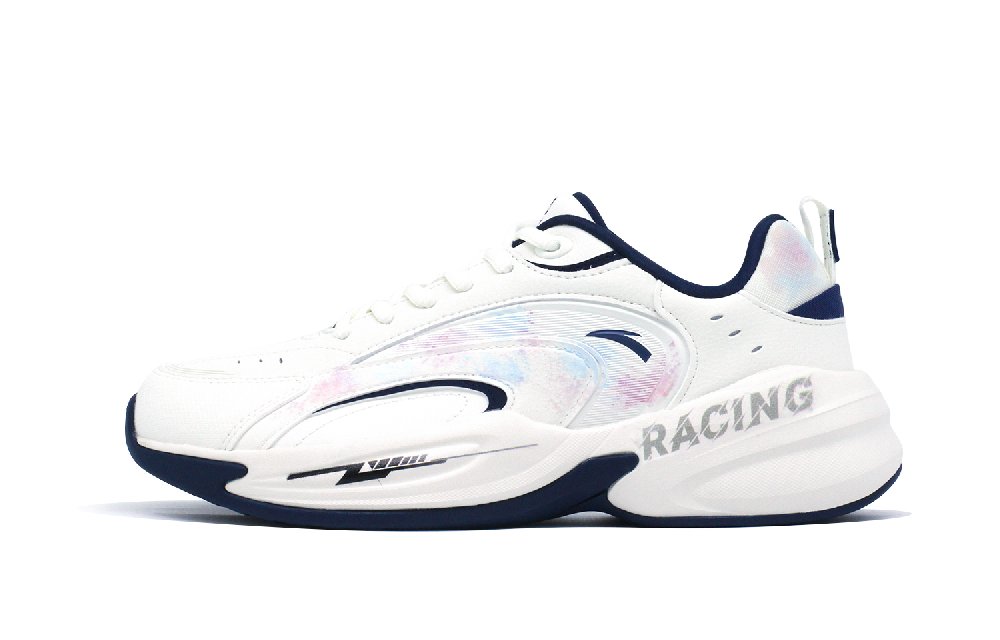 Anta ACE Anti-Slip And Wear-Resistant Lightweight Low-Top Casual Shoes Men's White Blue