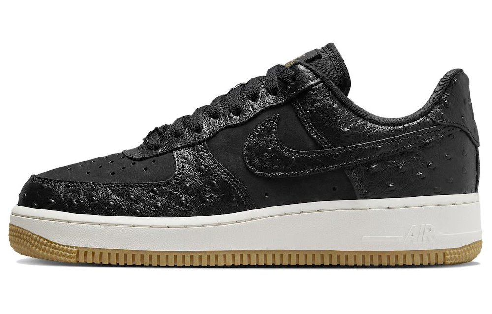 Nike Air Force 1 Low '07 Black Ostrich Gum Women's