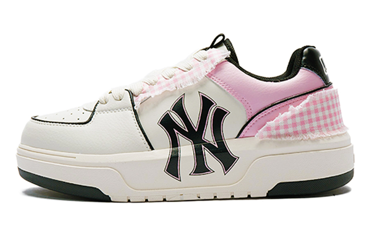 MLB Chunky Liner Bubble Jellyfish, Cherry Soda Anti Slip Wear Resistant Low Top Skateboard Shoes Unisex Pink White