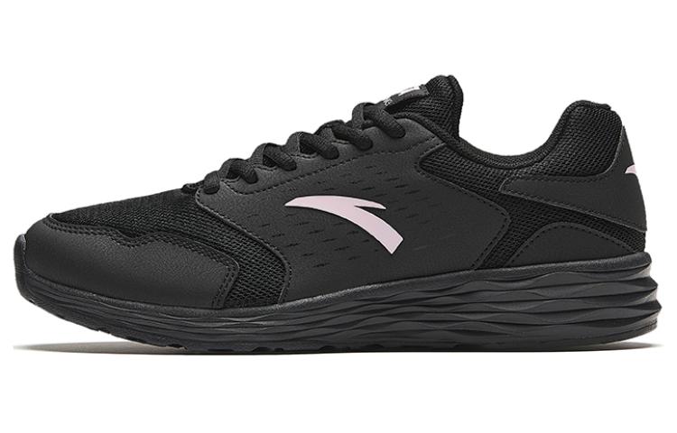 Anta Shock Absorbers Slip Resistant Abrasion Resistant Low top Running Shoes Women's Black White