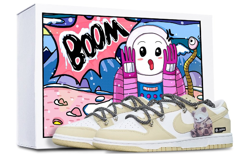 Nike Dunk Low Retro 'Team Gold' Low-Top Skateboard Shoes Men's Ecru