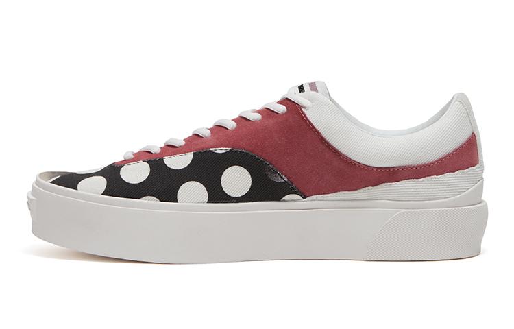 EQLZ EQUALIZER Fault Low Slip-Resistant Low-Top Skateboard Shoes Unisex Red Black