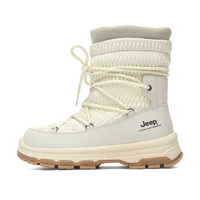 Jeep Short Snow Boots Unisex White
