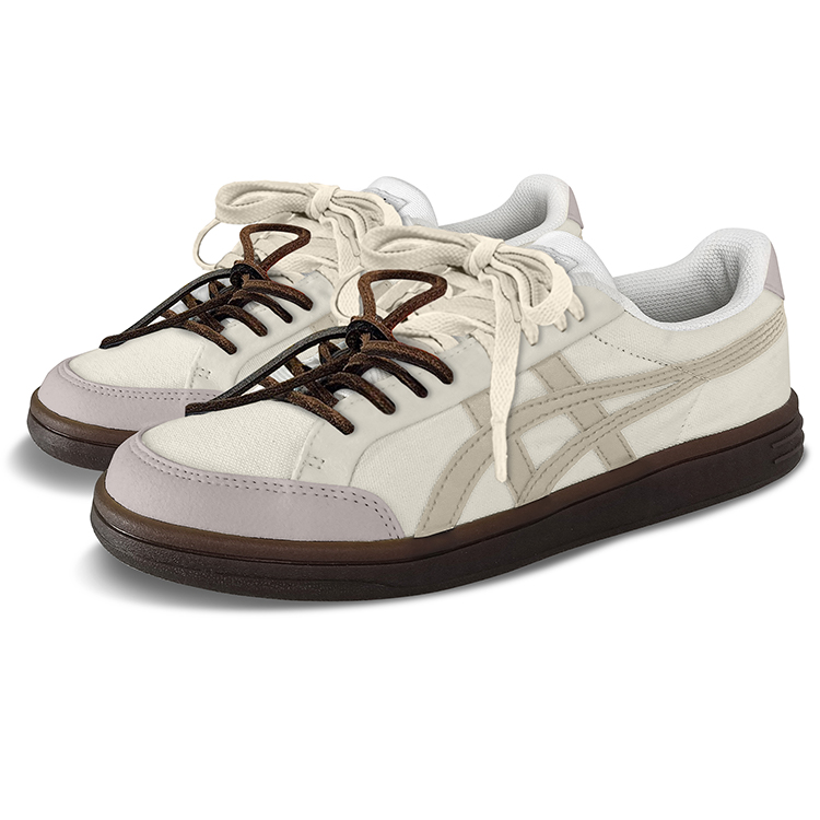 Onitsuka Tiger Advanti Low-Top Skateboard Shoes Unisex Gray Beige