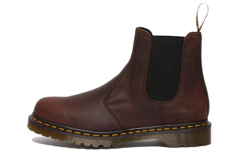 Dr.Martens 2976 Waxed Full Grain Leather Chelsea Boots 'Chestnut'
