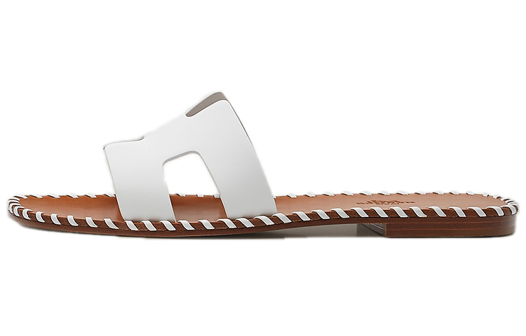 HERMES Oran Quick Dry Slide Slippers Women's White