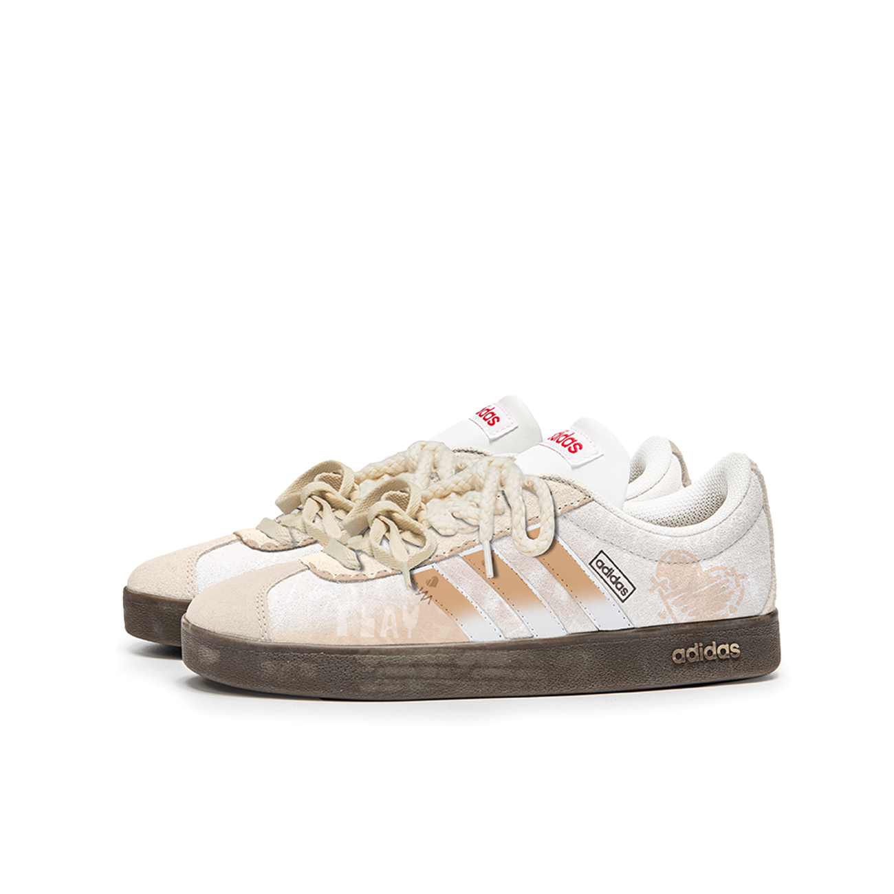 Adidas Neo VL Court 2.0 Da Vinci, Milk Coffee Anti Slip Wear Resistant Low Top Skateboard Shoes Unisex Yellow Brown купить в интернет-магазине Yoocart с быстрой доставкой по России.
