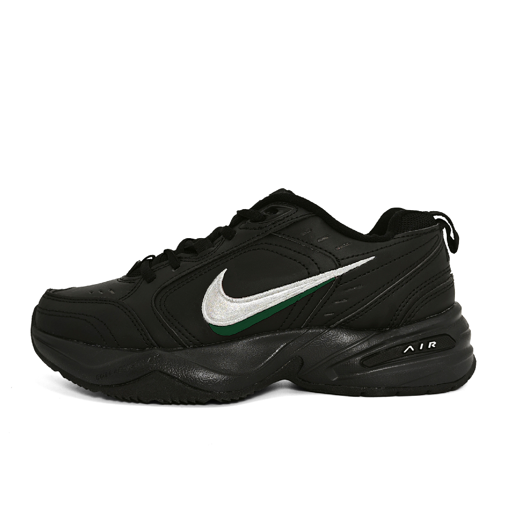 Nike Air Monarch 4 Jadeite Agate Abrasion Resistant Low Top Chunky Sneakers Unisex Black Green