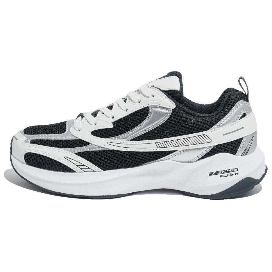 FILA Float E3 2.0 MS Anti Slip Wear Resistant Low Top Casual Running Shoes Unisex Black White