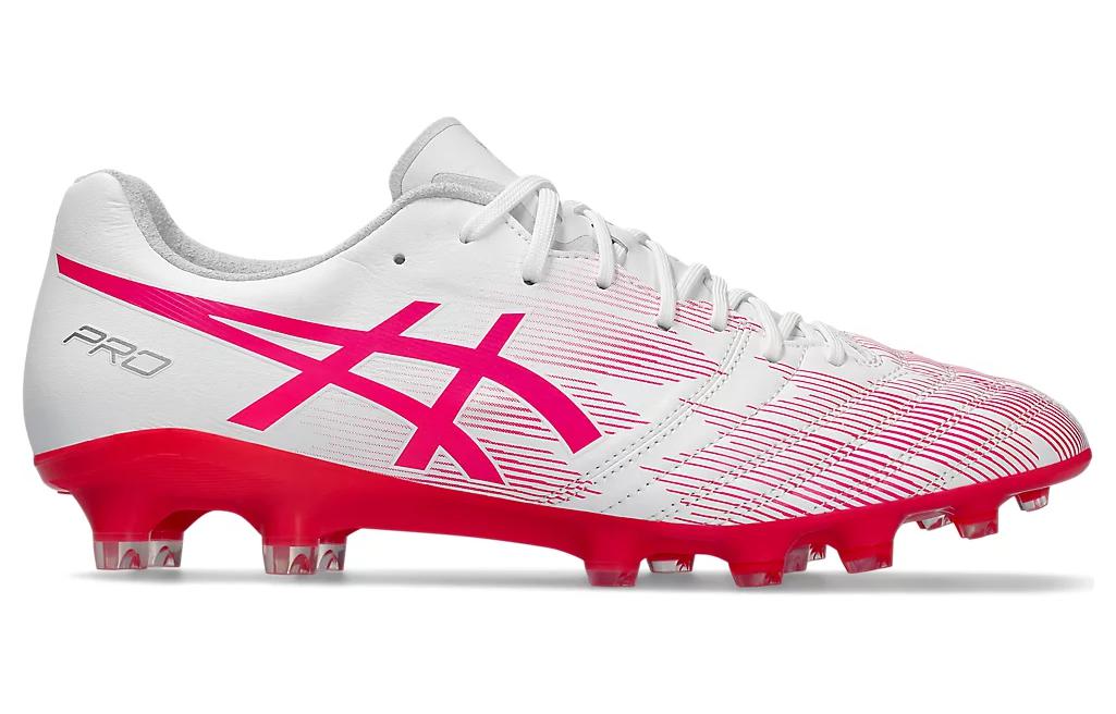 Asics DS Light X FLY Pro 2 AG Artificial Ground Cushioning, Wear Resistant Soccer Shoes Men's Pink White