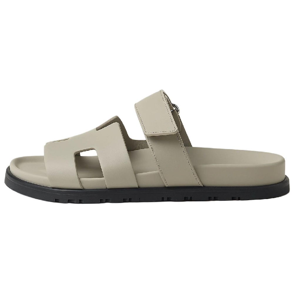 HERMES Chypre Slide Slippers Women's Gray
