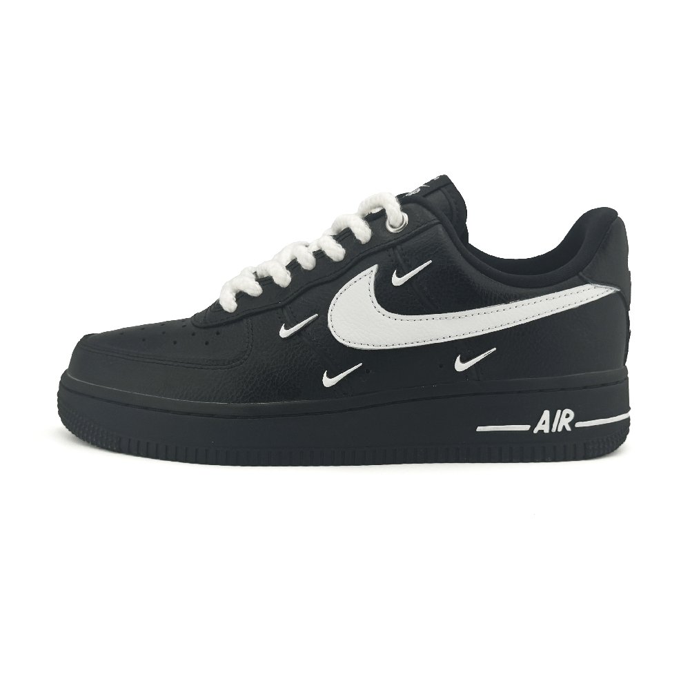 Nike Air Force 1 Anti-Slip Wear-Resistant Low-Top Skateboard Shoes Women's Black White