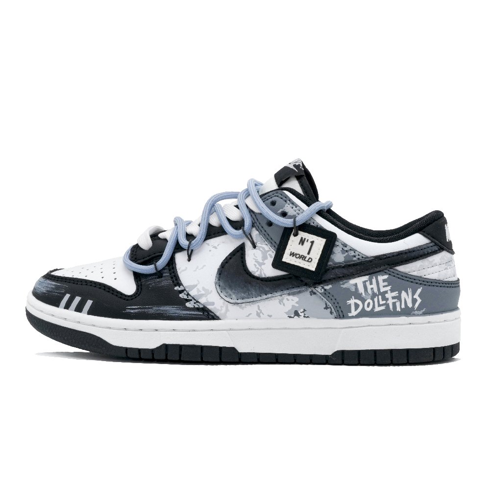 Nike Dunk Skateboard Shoes Unisex Low top Blue/White/Black