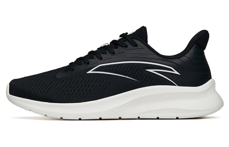 Anta Cushioned Anti-Slip Wear-Resistant Breathable Lightweight Low-Top Running Shoes Men's Black