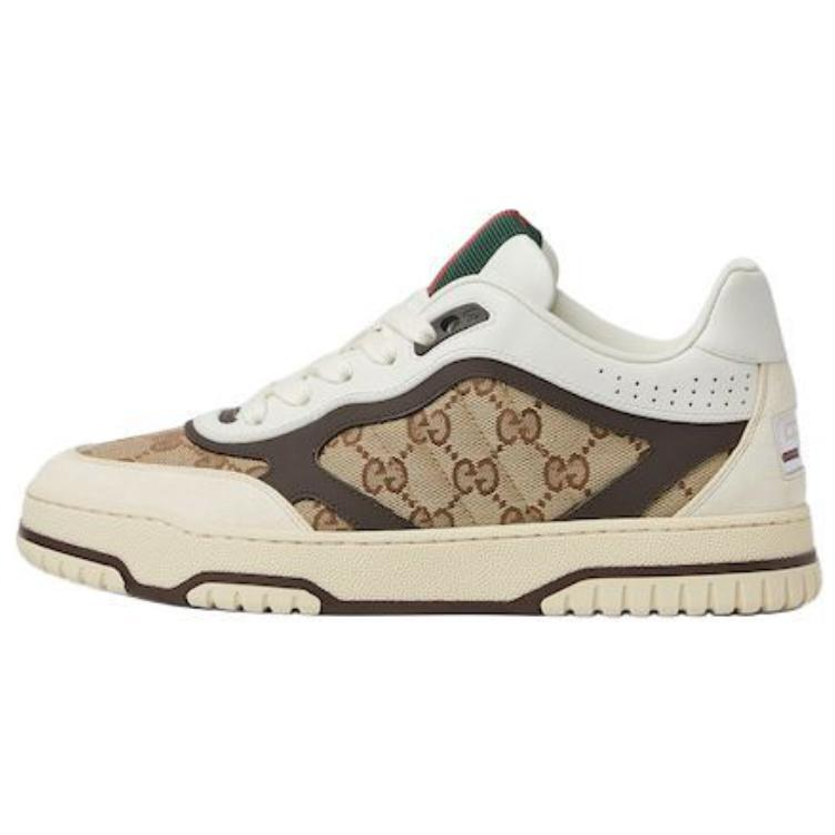 GUCCI Re-Web Low-Top Skateboard Shoes Women's Brown