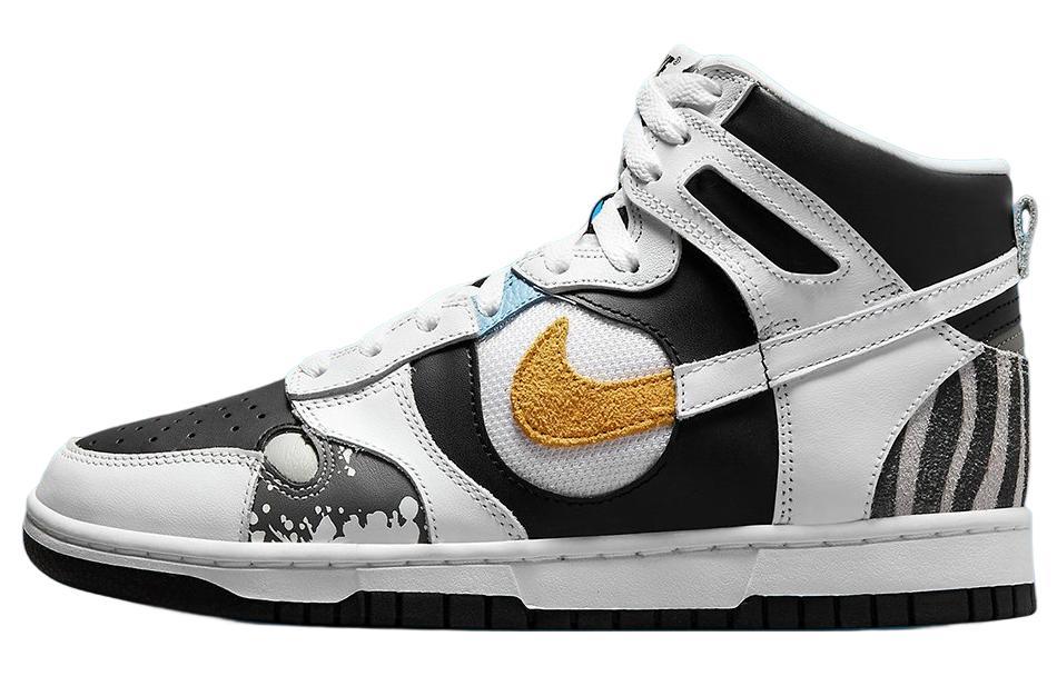 Nike Dunk High See Through White Black Women's