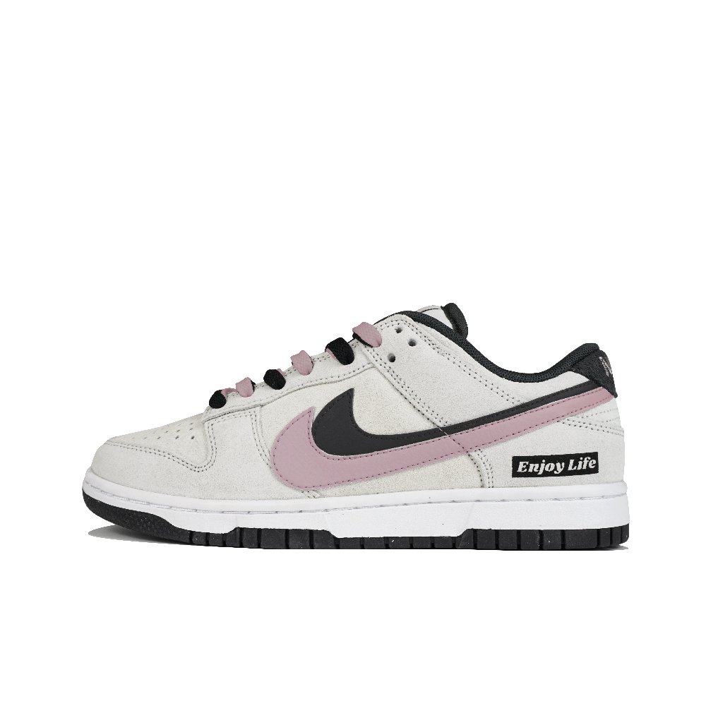 Nike Dunk Low Top Skateboard Shoes Unisex Gray Pink