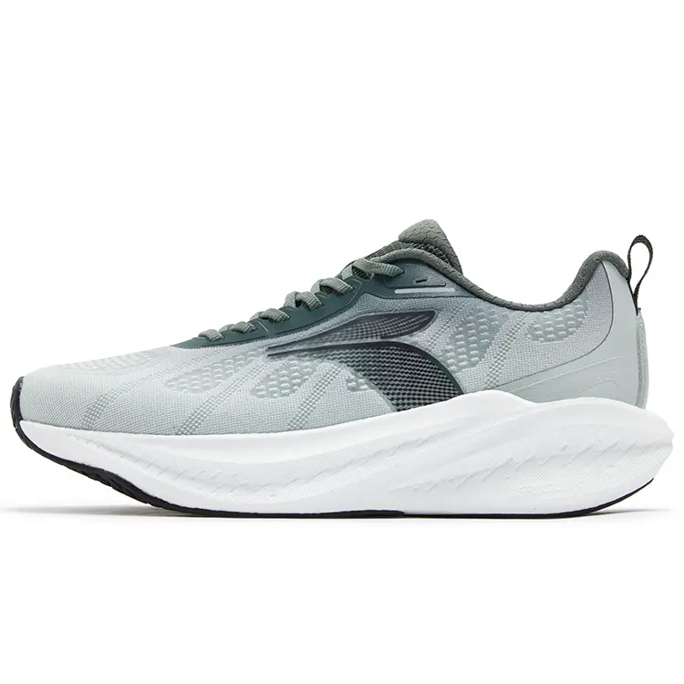 361° Blast Foam 4SE Cushioning Abrasion Resistant Breathable Slip Resistant Low Top Running Shoes Men's Gray Green