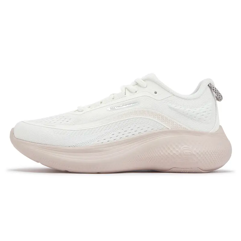 361° Wear resistant, Lightweight, Breathable, And Non slip. Low top Running Shoes Women's Feather White Fresh Pink