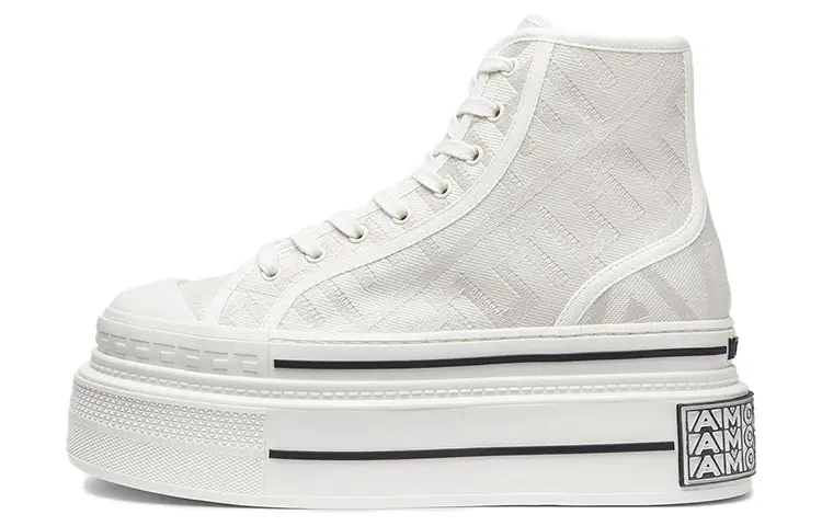 FENDI By Marc Jacobs Domino High Tops White Canvas