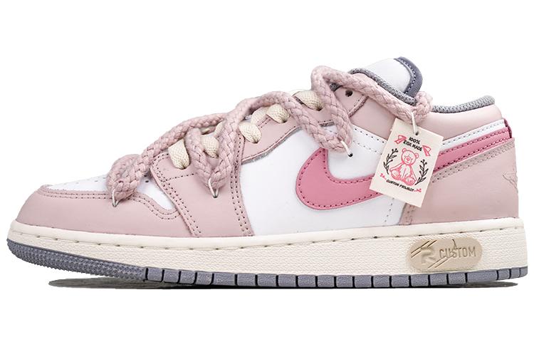 Jordan Air Jordan 1 Low Low-Top Vintage Basketball Shoes GS Light Pink