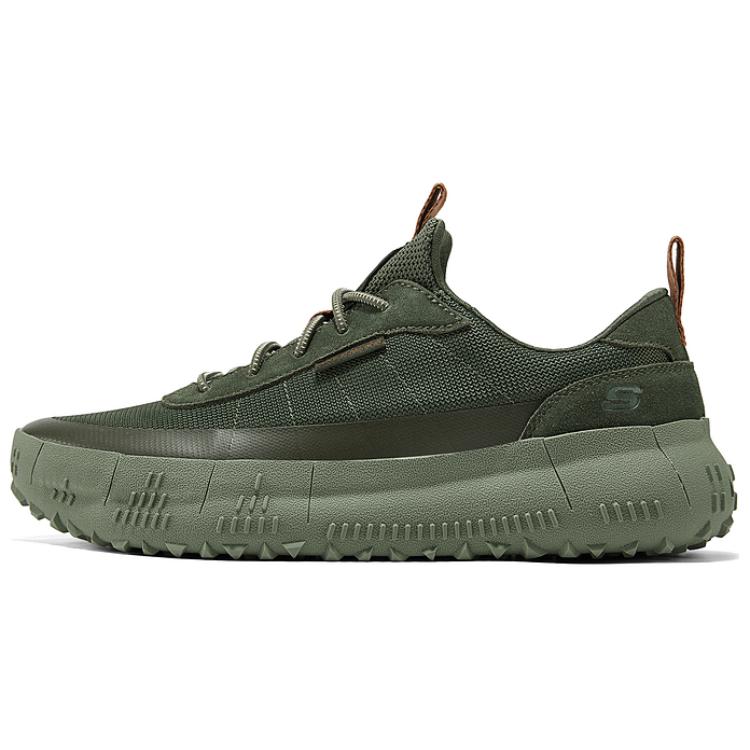 Skechers MENS USA Anti Slip Wear Resistant Low Top Casual Shoes Men's Olive Green