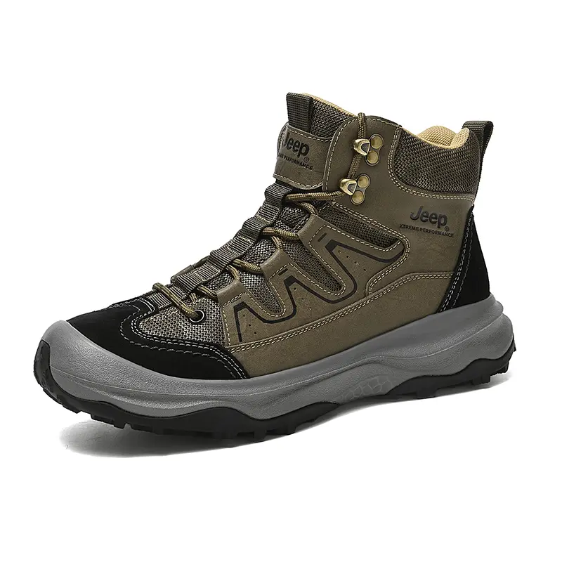 Jeep Martin Boots Men's Khaki Black