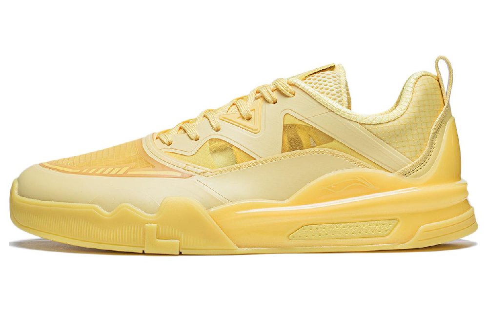 LiNing LINGTENG Skateboard Shoes Men Low-Top Yellow