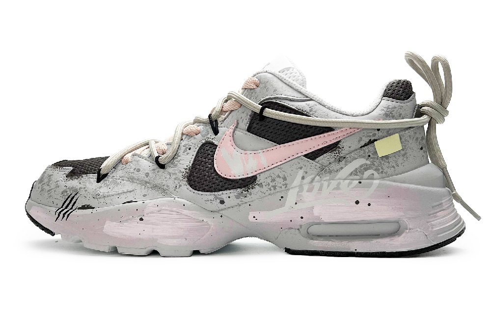 Nike Air Max Fusion Anti-Slip Wear-Resistant Low-Top Casual Running Shoes Women's Gray Pink