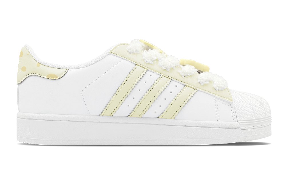 Adidas Originals Superstar Skateboard Shoes Unisex Low Top Yellow