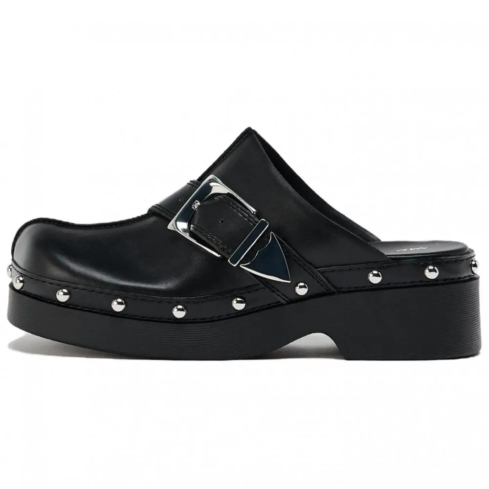 ZARA Closed Toe Slippers Women's Black