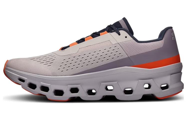 On Cloudmonster Anti-Slip Wear-Resistant Low-Top Carbon Plate Casual Running Shoes Men's Gray