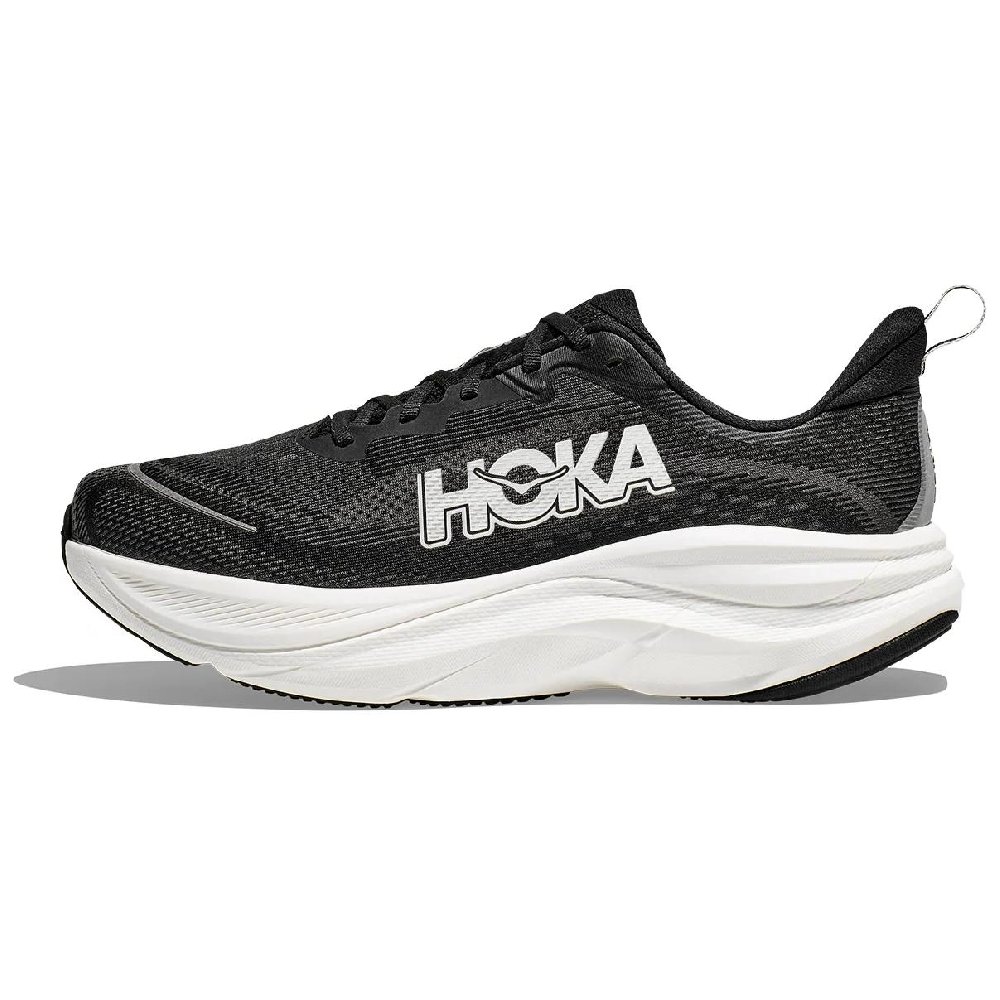 HOKA ONE ONE SKYFLOW Anti Slip Wear Resistant Low Top Running Shoes Men's Black White